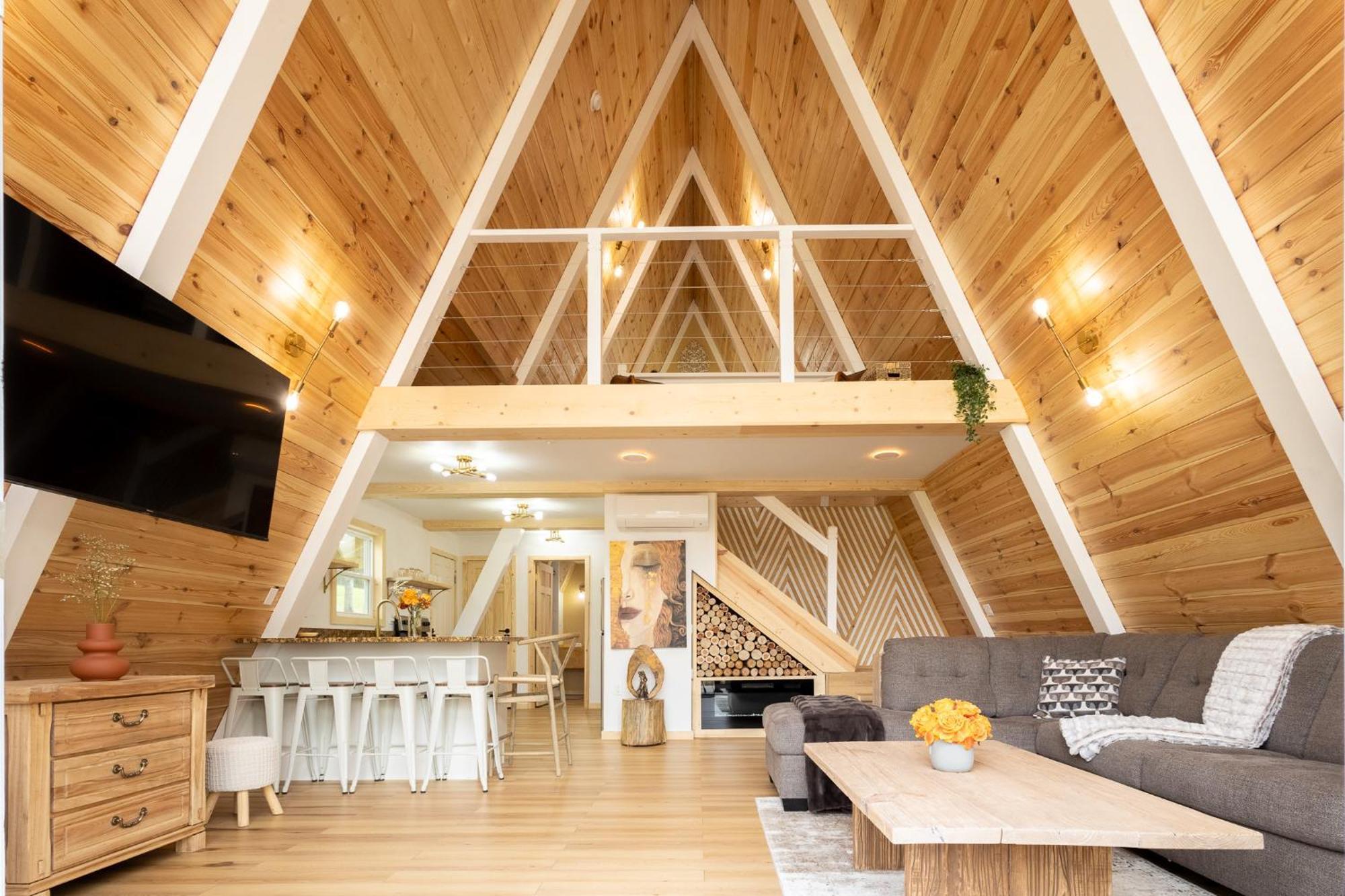 Valhalla Cabins Aframes With Hot Tubs & Sauna 코스비 외부 사진